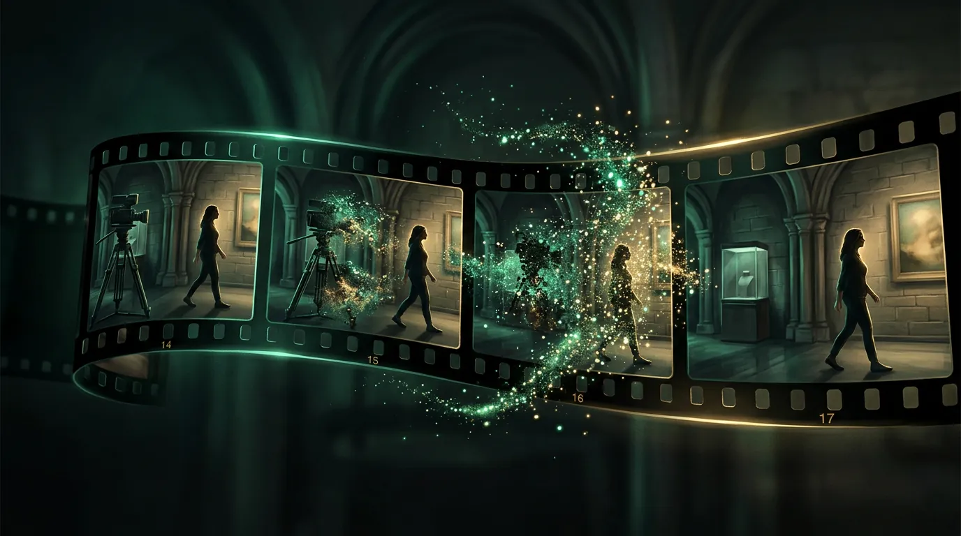 Remove an object from video with a neural network